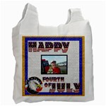 Happy Fourth of July recycle bag single side - Recycle Bag (One Side)