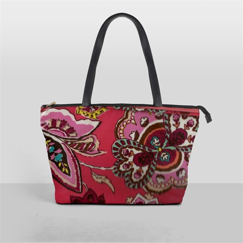 Coral Classic Shoulder Bag Brown Handles By Eleanor Norsworthy Front
