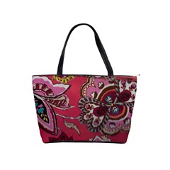 coral classic shoulder bag brown handles - Classic Shoulder Handbag