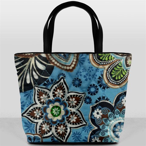 Blue Bucket Bag By Eleanor Norsworthy Front