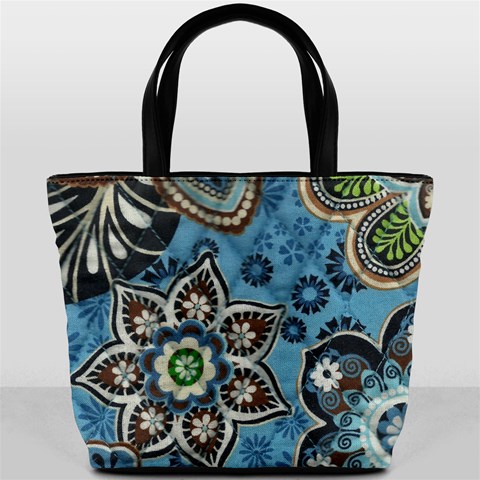 Blue Bucket Bag By Eleanor Norsworthy Back