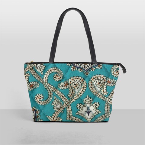 Peacock Classic Shoulder Bag By Eleanor Norsworthy Front