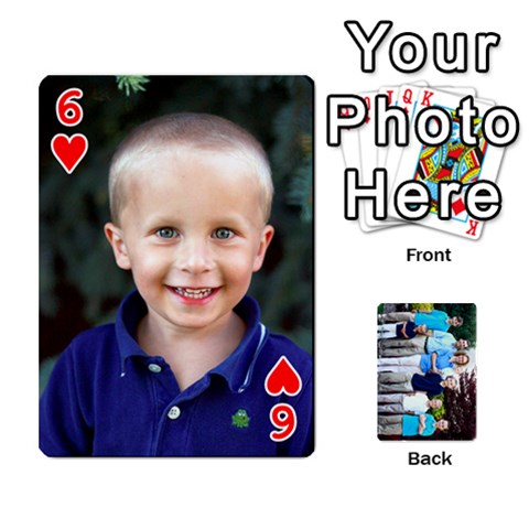 Custom Playing Cards By Kirsten Front - Heart6