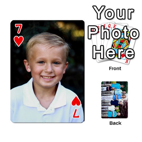 Custom Playing Cards By Kirsten Front - Heart7