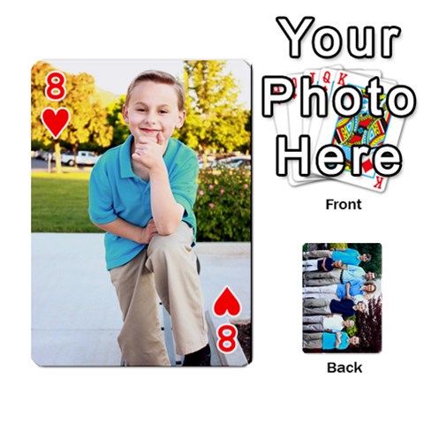 Custom Playing Cards By Kirsten Front - Heart8
