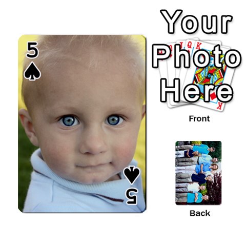 Custom Playing Cards By Kirsten Front - Spade5