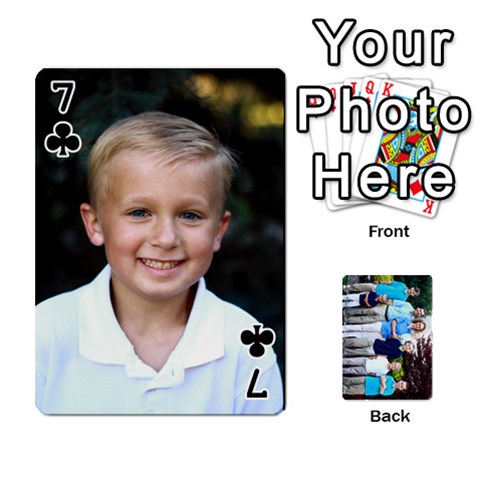 Custom Playing Cards By Kirsten Front - Club7