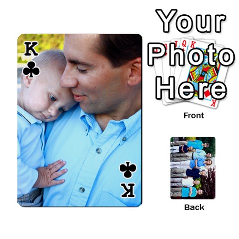 King Custom Playing Cards By Kirsten Front - ClubK