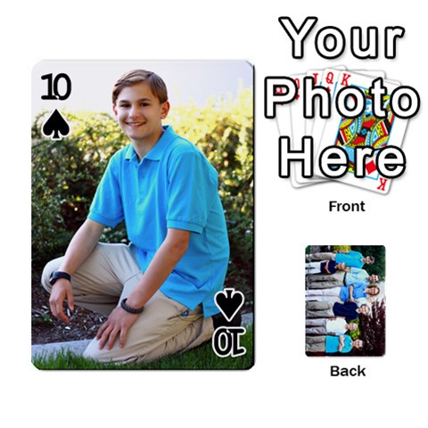 Custom Playing Cards By Kirsten Front - Spade10