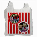 Red and White recycle bag - Recycle Bag (One Side)