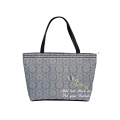 Shoulder Handbag - Beads and Butterfly - Classic Shoulder Handbag