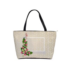 Shoulder Handbag - Lace and Flowers - Classic Shoulder Handbag Shoulder Handbag - Lace and Flowers - Classic Shoulder Handbag