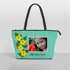 Shoulder Handbag - Yellow Flowers - Classic Shoulder Handbag