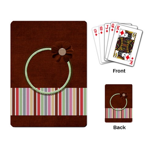 Sock Monkey Love Playing Cards 1 By Lisa Minor Back