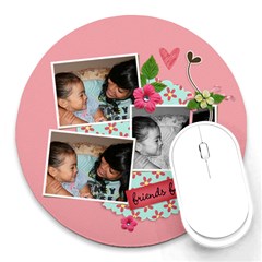 Mousepad- friends forever - Round Mousepad