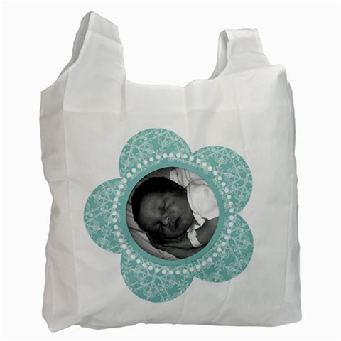 Tiffany Blue 2 Sided Recycle Bag By Klh Front