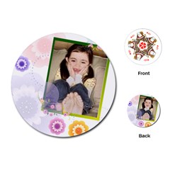 flower - Playing Cards Single Design (Round)