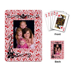 Girls playing cards - Playing Cards Single Design (Rectangle)