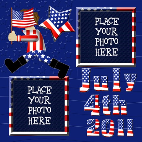4th Of July 12x12 Scrapbook Pages By Chere s Creations 12 x12  Scrapbook Page - 1