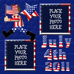 4th of July 12x12 Scrapbook Pages - ScrapBook Page 12  x 12 