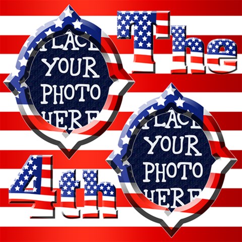 4th Of July 12x12 Scrapbook Pages By Chere s Creations 12 x12  Scrapbook Page - 3
