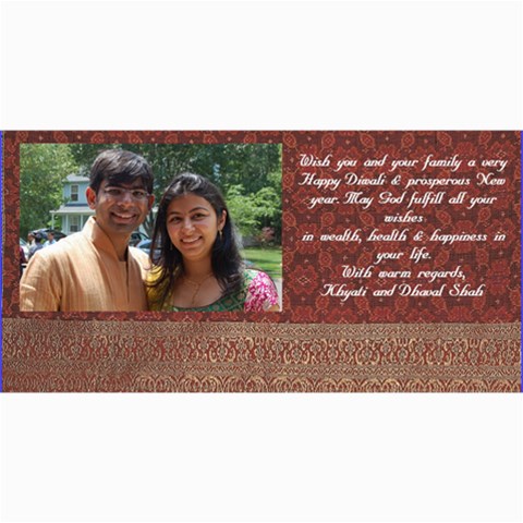 Diwali Card By Khyati Shah 8 x4  Photo Card - 3