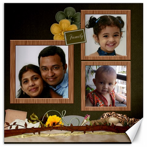 Family Autumn By Mekhla 19 x19.27  Canvas - 1