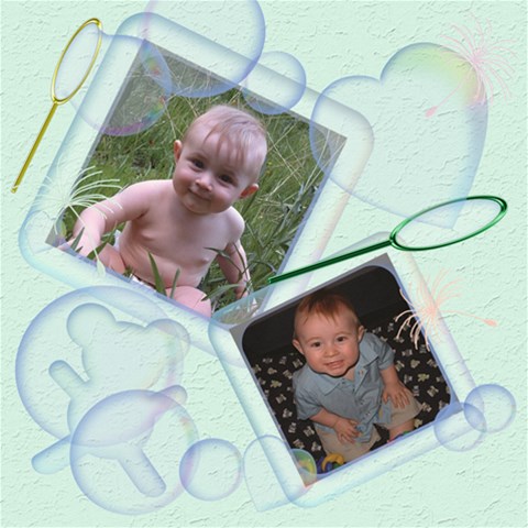Bubbles 8x8 Scrapbook Pages By Chere s Creations 8 x8  Scrapbook Page - 6