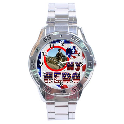 My Hero Us Military Stainless Steel Analogue Watch By Catvinnat Front