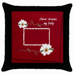 sweet dreams pillow - Throw Pillow Case (Black)