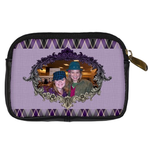 Royal Silhouette Digital Camera Leather Case By Klh Back