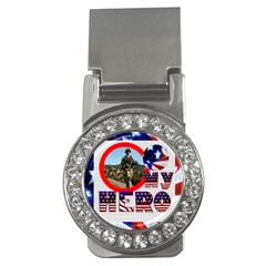 My Hero Us Military Cz Money Clip
