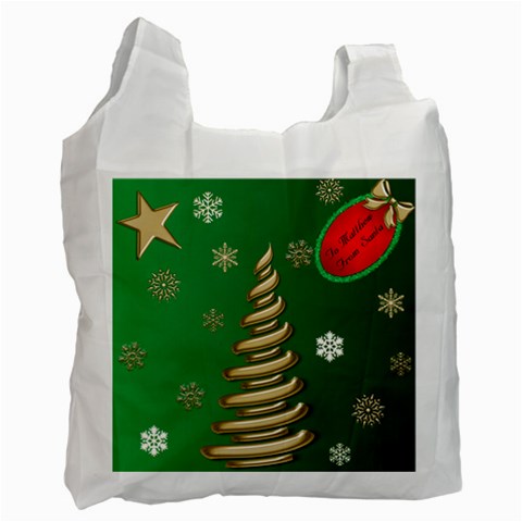Secret Santa Or Christmas Gift Bag By Deborah Front