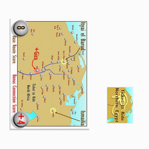 Ace Ticket To Ride: Northern Egypt By Matthew Stevenson Front - SpadeA