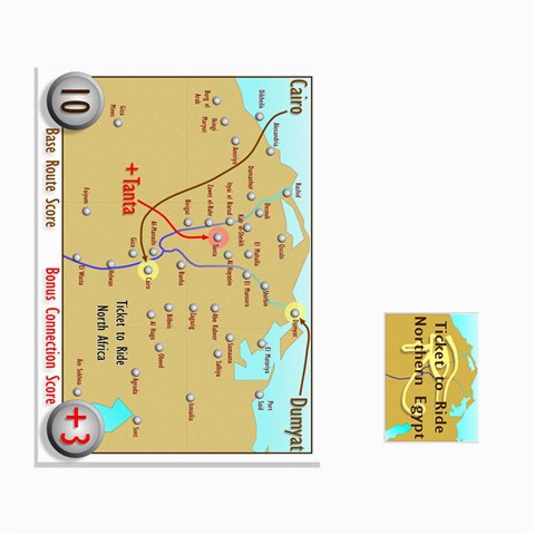 Ticket To Ride: Northern Egypt By Matthew Stevenson Front - Diamond9