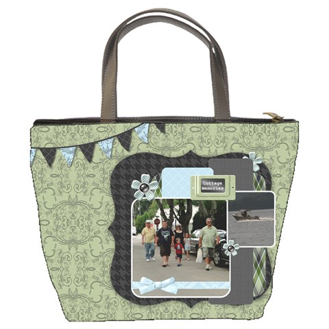 Summer Sophisticate Bucket Bag By Klh Back