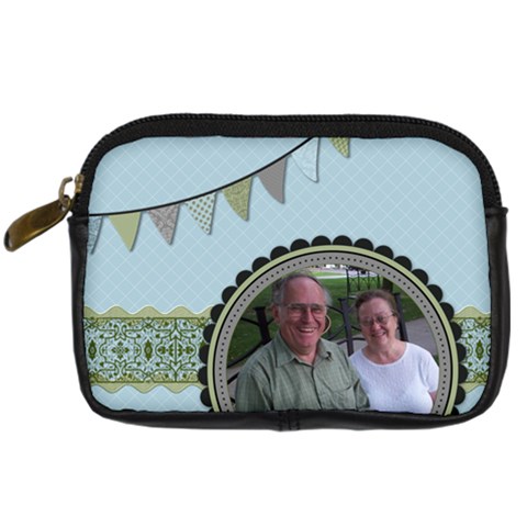 Summer Sophisticate Digital Camera Leather Case By Klh Front