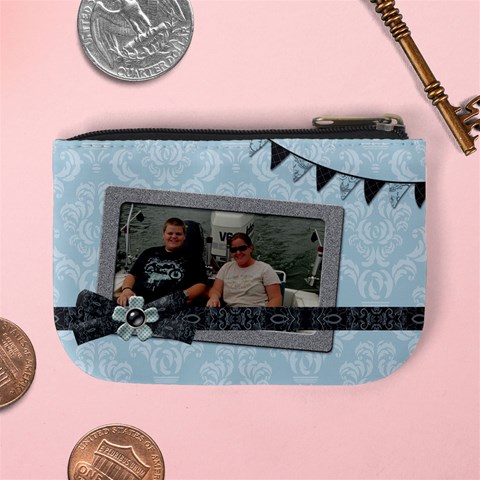 Summer Sophisticate Mini Coin Purse By Klh Back