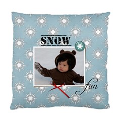 Cushion Case (Two Sides): Snow Fun - Standard Cushion Case (Two Sides)