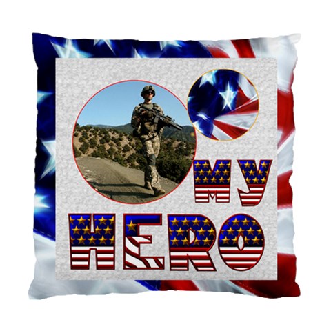 My Hero Us Military Double Sided Cushion By Catvinnat Front