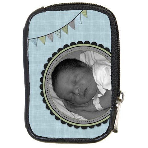 Summer Sophisticate Compact Camera Leather Case By Klh Front