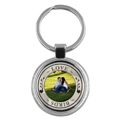 Love Birds Round Key Chain - Key Chain (Round)