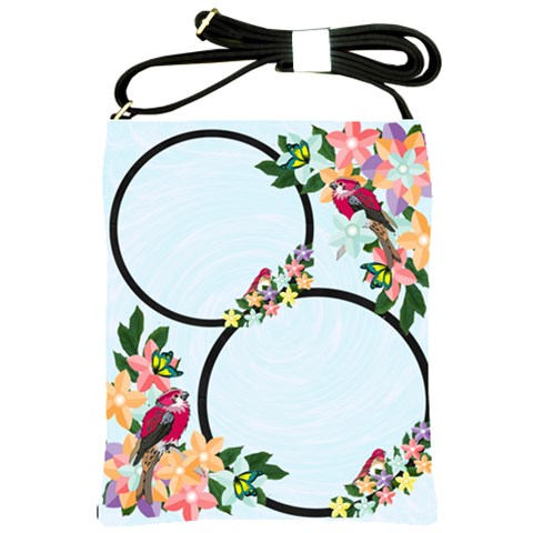 Red Bird Shoulder Handbag By Missy Front