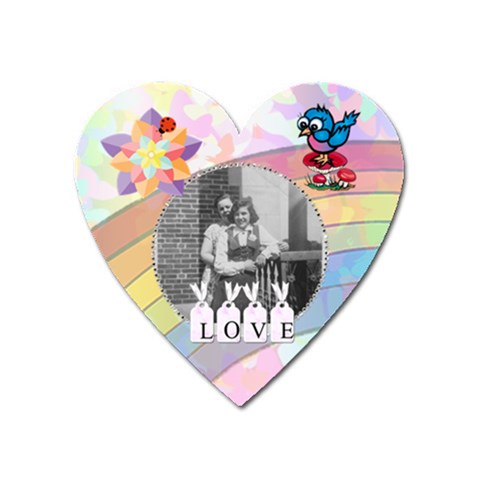 Heart Magnet By Kimmy Front