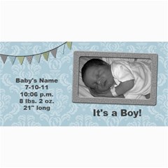 Summer Sophisticate Baby Boy Birth Announcements
