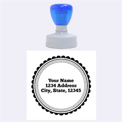 Round Address Stamp - Rubber Stamp Round (Large)