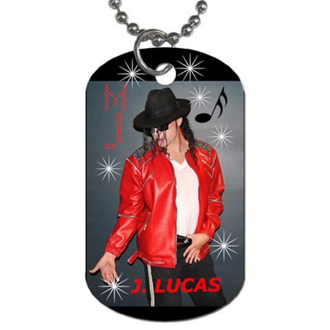 J  Lucas Dog Tag By Carol Schwenk Front