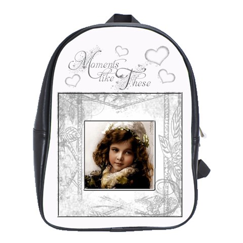 Moments Like These Large School Bag Back Pack By Catvinnat Front