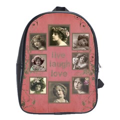 My Rosa Botanica large school bag back pack - School Bag (Large)