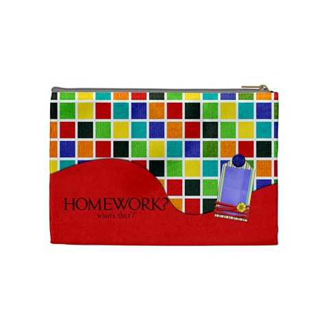 Wkm School Medium Cosmetic Bag 1 By Lisa Minor Back